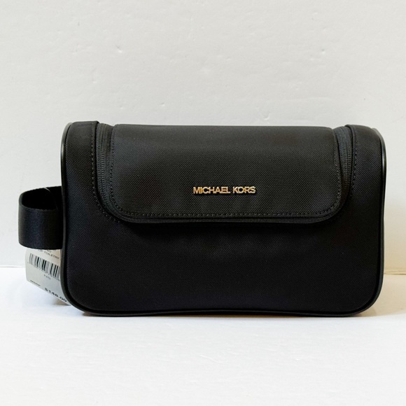 Michael Kors Other - Michael Kors Kent Large Zip Travel Case Toiletry Kit Pouch Case Black